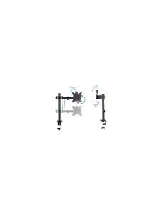 TooQ Soporte de Mesa para 2 Pantallas 17"-27", Negro 2