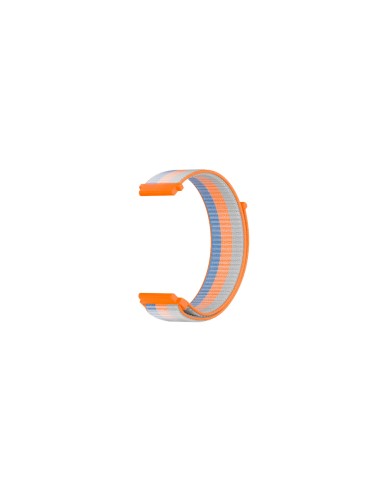 SAVE FAMILY Correa Recambio Tela Rayas Naranja Compatible con los modelos SaveWatch + Senior Enjoy Superior