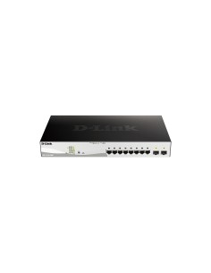 D-Link DGS-1210-10MP Gestionado L2 Gigabit Ethernet (10/100/1000) Energía sobre Ethernet (PoE) Negro, Gris