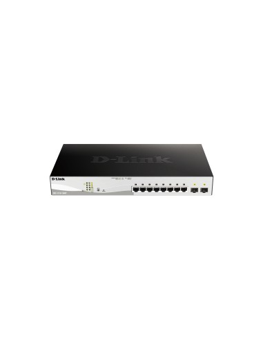 D-Link DGS-1210-10MP Gestionado L2 Gigabit Ethernet (10/100/1000) Energía sobre Ethernet (PoE) Negro, Gris