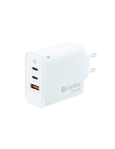 CoolBox Cargador USB 65W con tecnología GaN