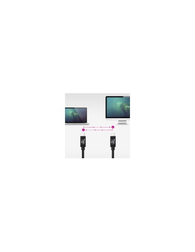 Nanocable Cable USB 4 Gen 3x2 40Gbps 5A/240W, USB-C/M-USB-C/M, Negro, 1.8 m