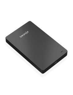 AISENS Caja Externa 2.5? 9.5mm SATA a USB-C USB3.1 Gen1, Negra
