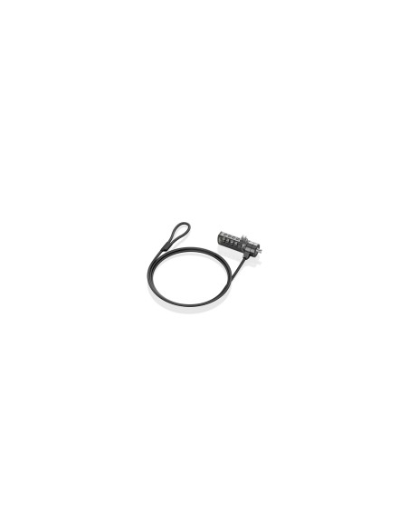 AISENS Cable de seguridad con cerradura de combinación para Ordenador, Monitor, Portátil 1.5m