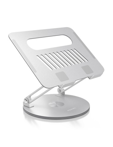 AISENS Soporte de Sobremesa XL Giratorio Ajustable para Portátil / Tablet 10-17, Plata