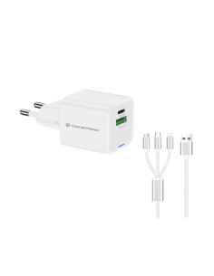 Conceptronic ALTHEA16W cargador de dispositivo móvil Universal Blanco Corriente alterna Carga rápida Interior