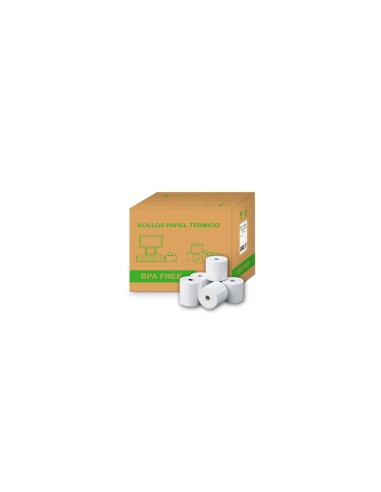 ROLLO TERMICO 80X80MM SIN BISFENOL A 65GR C/50 Paquete 10 unidades