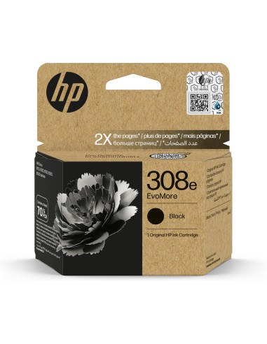 HP 308e Cartucho de Tinta Original EvoMore negra