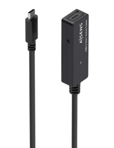 AISENS Cable USB 3.2 Gen1x1 prolongador con Amplificador, USB-C/M-USB-C/H, Negro, 10m