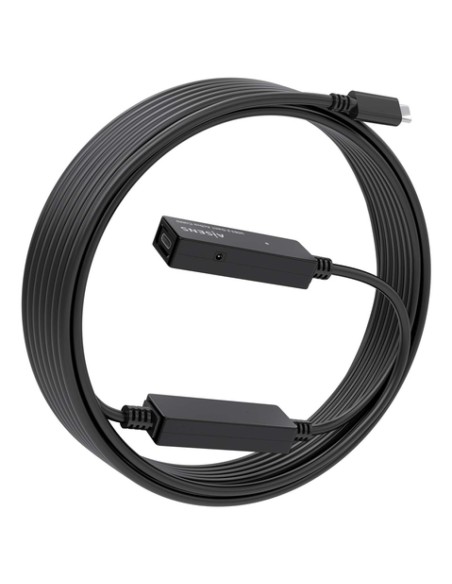 AISENS Cable USB 3.2 Gen1x1 prolongador con Amplificador, USB-C/M-USB-C/H, Negro, 10m