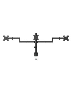 AISENS Soporte de mesa eco giratorio e inclinable para 3 monitores 10kg (3 Pivotes, 2 Brazos) de 13-27, Negro 2