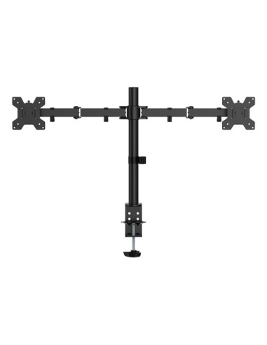 AISENS Soporte de mesa eco giratorio e inclinable para monitor/TV 10kg (3 Pivotes, 2 Brazos) de 17-32, Negro