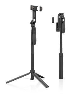 AISENS Palo Tripode Para Selfie Con Mando A Distancia Bluetooth 3 En 1, Negro 2