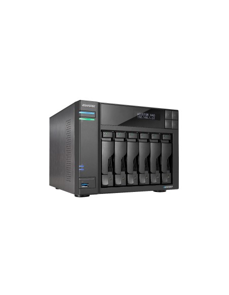 Asustor LOCKERSTOR 6 NAS Escritorio Intel® Celeron® N5105 8 GB DDR4 Unidad de disco duro ADM Negro