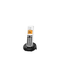 Alcatel E160 Teléfono DECT Identificador de llamadas Negro, Blanco