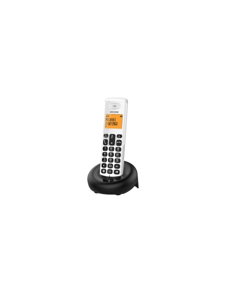 Alcatel E160 Teléfono DECT Identificador de llamadas Negro, Blanco