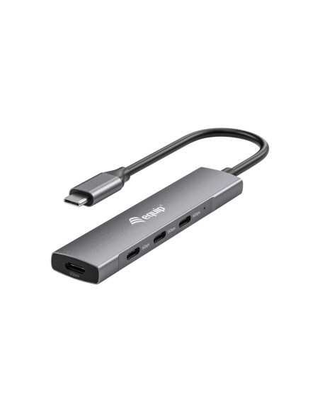 Equip 128963 hub de interfaz USB 3.2 Gen 1 (3.1 Gen 1) Type-C 5000 Mbit/s Negro, Plata