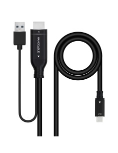 Nanocable Cable Conversor HDMI a USB-C, Negro, 1.8 m