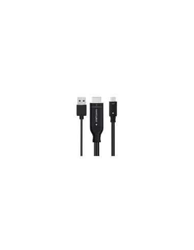 Nanocable Cable Conversor HDMI a USB-C, Negro, 1.8 m