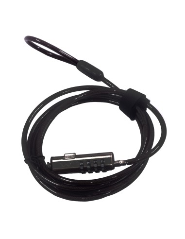 Ewent EW1238 cable antirrobo NANO Negro 1,8 m