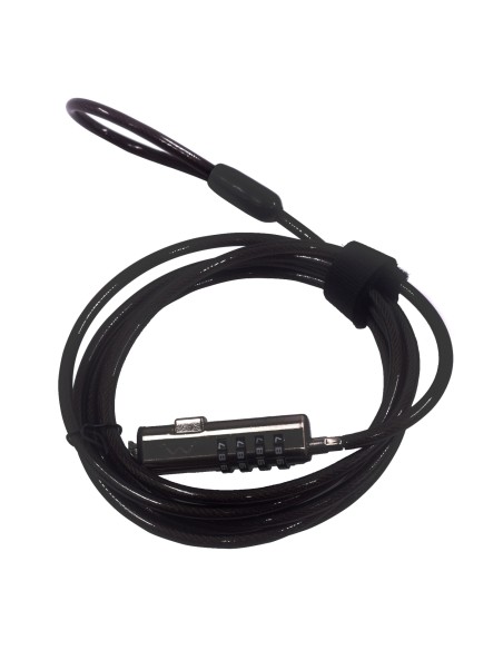 Ewent EW1238 cable antirrobo NANO Negro 1,8 m