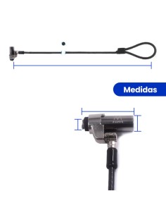 EWENT CABLE DE SEGURIDAD DE PORTÁTIL NANO CON LLAVES 2