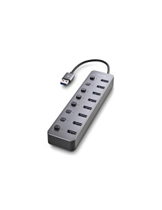 NGS IHUB 8 USB 2.0 Type-A 5000 Mbit/s Negro