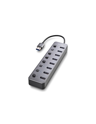 NGS IHUB 8 USB 2.0 Type-A 5000 Mbit/s Negro