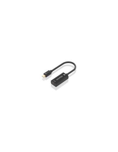 AISENS Conversor MINI DP a HDMI 4K@60Hz, MINI DP/M-HDMI/H, Negro, 15cm