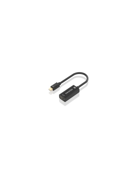 AISENS Conversor MINI DP a HDMI 4K@60Hz, MINI DP/M-HDMI/H, Negro, 15cm