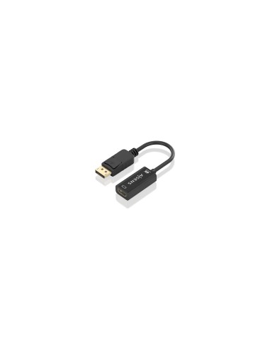 AISENS Conversor DisplayPort a HDMI 4K@60Hz, DP/M-HDMI/M, Negro, 15cm