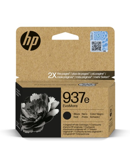 HP 937e Cartucho de Tinta Alta capacidad Original EvoMore negra
