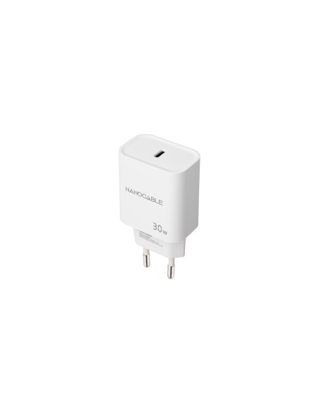 Nanocable Cargador USB-C PD 30W, Blanco