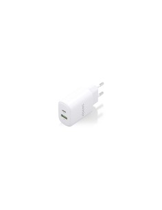 AISENS Cargador GaN 25W, 1xUSB-C PD3.0, 1xUSB-A QC3.0, Blanco 2