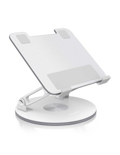 AISENS Soporte de Sobremesa Giratorio Ajustable Para Portatil / Tablet 7-13, Plata