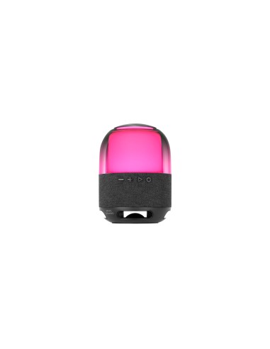 Mars Gaming MS-FLOW, Altavoz Portátil Bluetooth 15W, Iluminación Orbilight RGB 360°, Sonido Potente con Driver DeepBass 57mm, Al