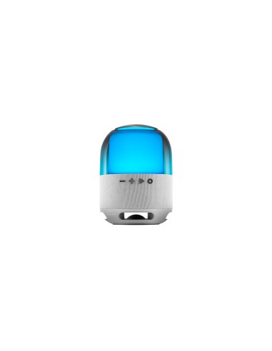 Mars Gaming MS-Flow, Altavoz Portátil Bluetooth 15W, Iluminación Orbilight RGB 360°, Sonido Potente con Driver DeepBass 57mm, Al