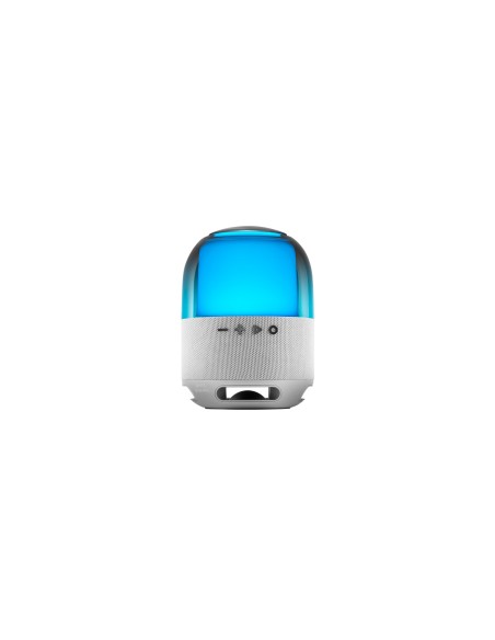 Mars Gaming MS-Flow, Altavoz Portátil Bluetooth 15W, Iluminación Orbilight RGB 360°, Sonido Potente con Driver DeepBass 57mm, Al