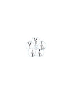 AISENS A151-0917 Universal Pasacables Blanco 1 pieza(s) 2