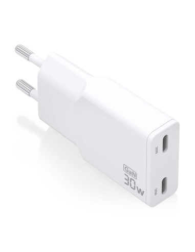 AISENS ASCH-30W2P048-W cargador de dispositivo móvil Cámara digital, MP3, MP4, Teléfono móvil, Navegante, Portátil, Consola de j