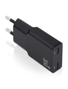AISENS ASCH-30W2P049-BK cargador de dispositivo móvil Cámara digital, MP3, MP4, Teléfono móvil, Navegante, Portátil, Consola de 