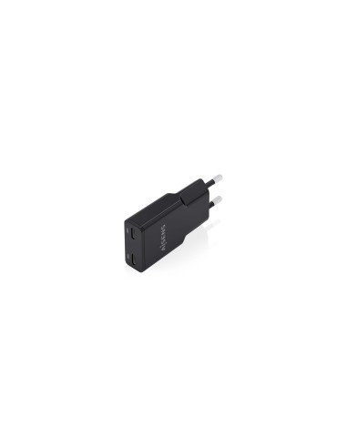 AISENS ASCH-30W2P049-BK cargador de dispositivo móvil Cámara digital, MP3, MP4, Teléfono móvil, Navegante, Portátil, Consola de 