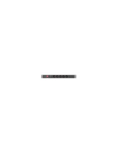 Lanberg PDU-05F-0200-BK unidad de distribución de energía (PDU) 5 salidas AC 1U Negro 2