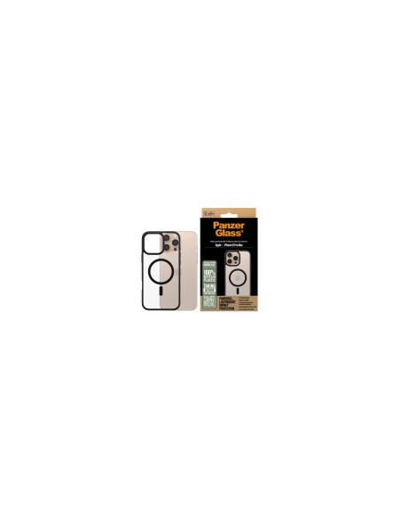 PanzerGlass PG HardC Blk MagS iPhone 16 6.9Inch Pro funda para teléfono móvil Transparente