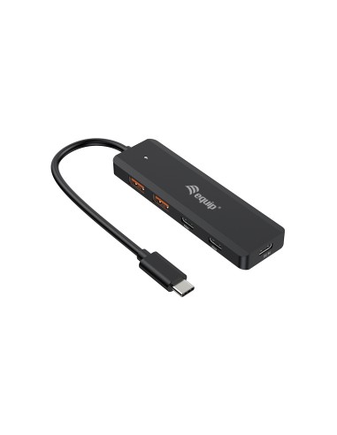 Equip 128966 hub de interfaz USB 3.2 Gen 2 (3.1 Gen 2) Type-C 10000 Mbit/s Negro
