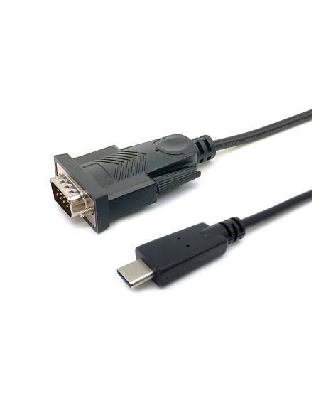 Equip 133392 cable de serie Negro 1,5 m USB Tipo C DB-9