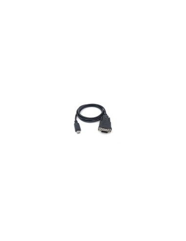 Equip 133392 cable de serie Negro 1,5 m USB Tipo C DB-9