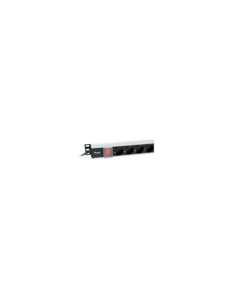 Equip 333308 unidad de distribución de energía (PDU) 8 salidas AC 1U Negro, Plata