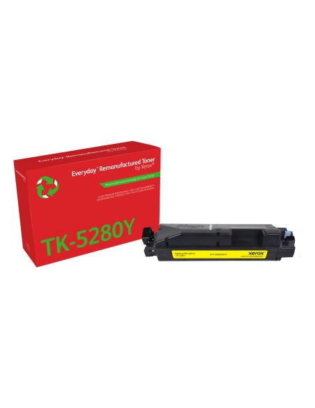 Remanufacturado Everyday Tóner Everyday? Amarillo remanufacturado de Xerox es compatible con Kyocera TK-5280Y, Capacidad estánda