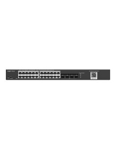 Ruijie Networks RG-NBS3100-24GT4SFP-P switch Gestionado L2 Gigabit Ethernet (10/100/1000) Energía sobre Ethernet (PoE) Negro